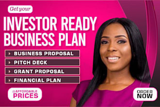 write business plan for startup, grant, business plan writer