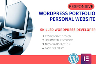 design responsive wordpress portfolio website