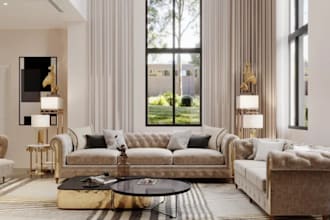 do 3d floor plan 3d interior design living room kitchen rendering