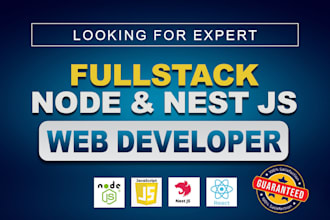 be your professional full stack nest js node js and prisma js developer