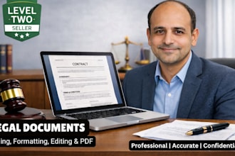 do legal document typing, formatting, and PDF conversion