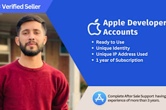 create an apple developer individual account for you