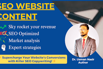 provide website copywriting, SEO website content, web copy
