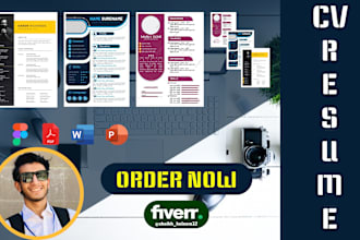 design professional resume, cv and cover letter template