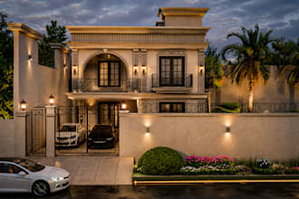 design and render your modern house exterior in 4k