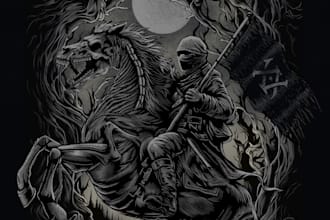 design a metal album cover artwork