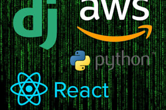 develop full stack websites python django and react js