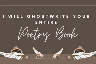 ghostwrite your entire poetry book