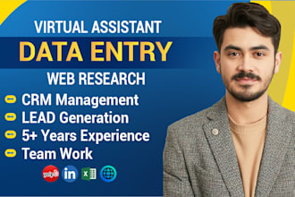 be your web reseacher and data entry assistant