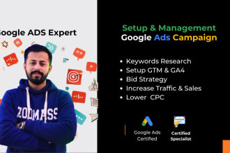 setup and manage your google ads campaign, ROI focused PPC campaign