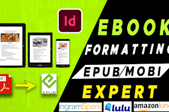 convert PDF to epub and do ebook formatting