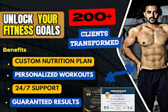 be your personal fitness,health trainer, nutritionist and diet coach