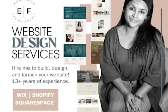 design a responsive website in wix or squarespace