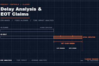 prepare delay analysis and eot claims for your construction project