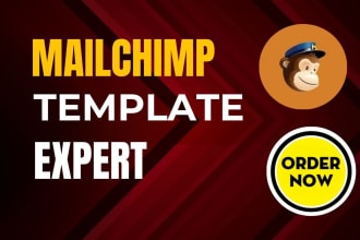 do stunning mailchimp template or HTML newsletter or HTML template