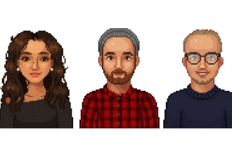 create detailed pixel art portraits