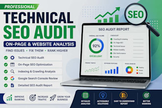 do technical SEO audit on page and website audit