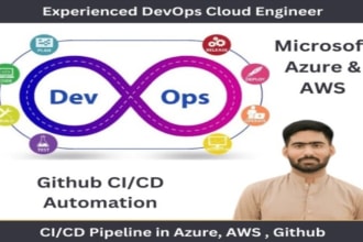 develop ci cd pipeline in azure devops , AWS , github