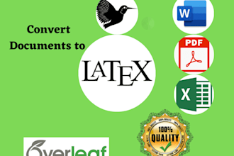 do documentation and conversions to latex overleaf