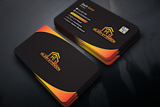 do outstanding look printable business card and logo design