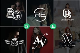 luxury clothing brand, apparel and fashion logo design with unlimited revisions