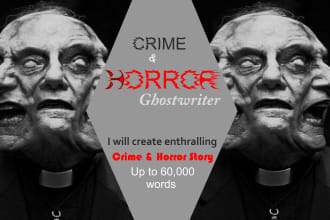 ghostwrite thriller, horror, mystery and crime story or book