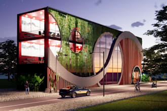 provide architectural 3d modeling and rendering services