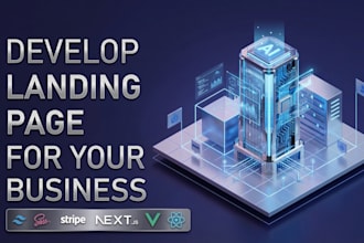 develop a responsive 3d website landing page in reactjs nextjs threejs