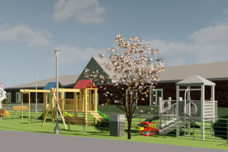 do architectural 2d modeling, 3d renderings, 3d modeling in revit