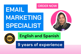 do setup and send bulk email marketing by mailchimp
