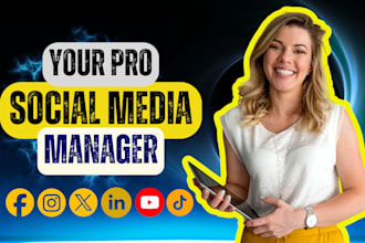be your expert social media manager for social media marketing, monthly content
