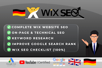 provide professional german SEO for your wix website