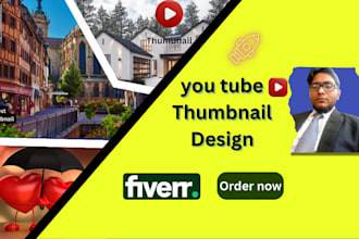 design eye caching you tube thumbnails