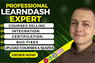 develop and customized elearning wordpress lms website with learndash lms