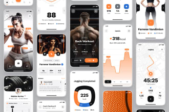 develop fitness tracker app, gym partner app, yoga app, workout and exercise app