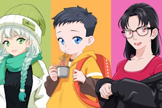 draw cartoon or anime for your profile picture