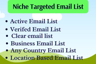 do highly niche targeted verified active email list