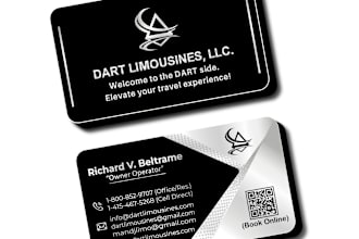 do digital luxury minimal business card with logo and qr cord