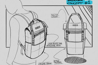do bag design, backbag duffle bag tote bag handbag wallet purse bag tech pack