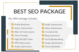 do an excellent off page SEO package