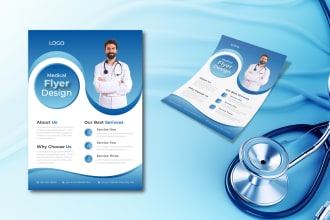 design medical health care flyer
