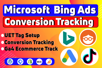 setup microsoft bing ads conversion tracking uet tag, outbrain conversion track