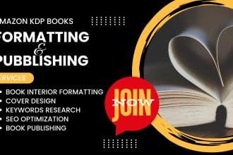 amazon KDP book formatting and publishing
