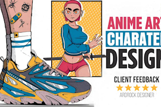 design a anime art character