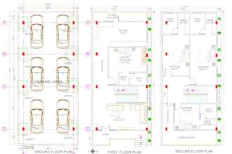 draw architectural drafting 2d drawing and floor plan in cad