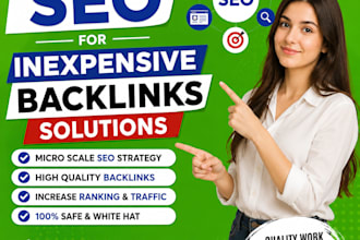 create micro scale seo for inexpensive backlinks solutions
