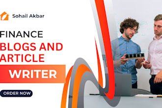 write finance article, report and blogs on any finance topic