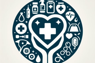 do unique experience medical pharmacy healthcare dental wellness logo design