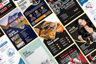 do cool and modern business, event poster and flyer design