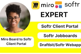 build softr airtable database, softr webapp, client portal, internal tools, miro